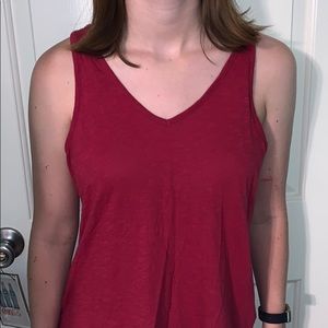 Red tank top